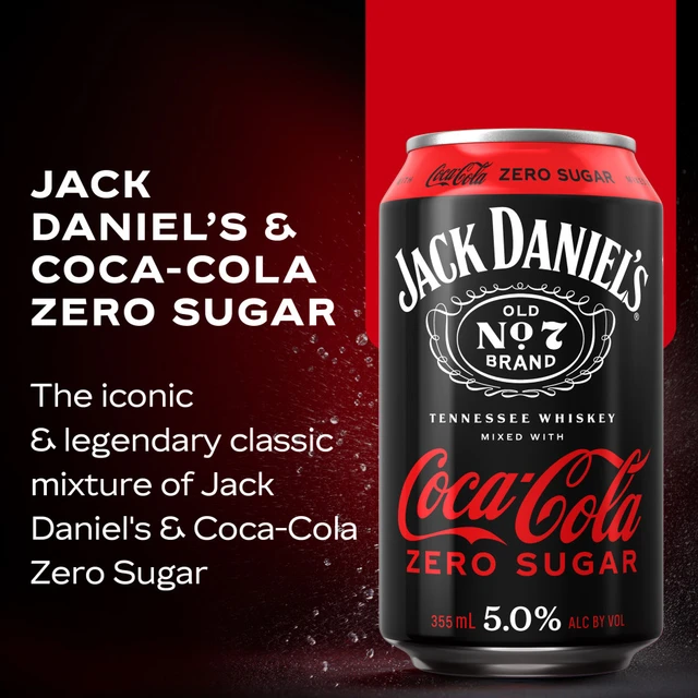 Jack Daniels Coca-Cola Cocktails Variety 6 pack Cans