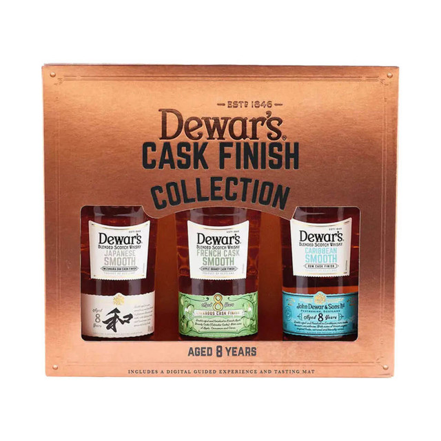 Dewar's 15 Year Scotch Whisky with one mini 12 Year and one mini