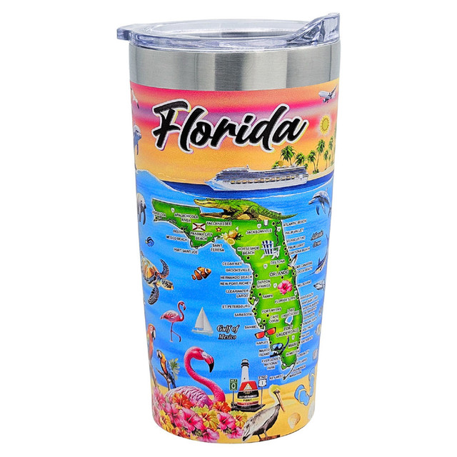 Florida Greetings Bicchiere Da Shot In Vetro Con Scritta 'Sign In And Out' - Souvenir 5,7 Cm