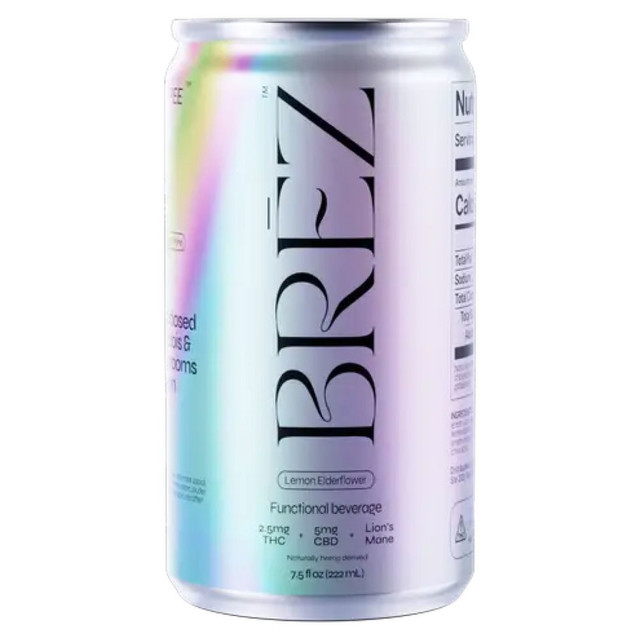 BREZ THC 5mg Social Tonic Lemon Elderflower