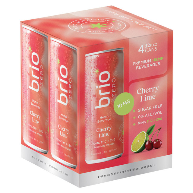 Brio Zero THC 10mg Razzz Berry