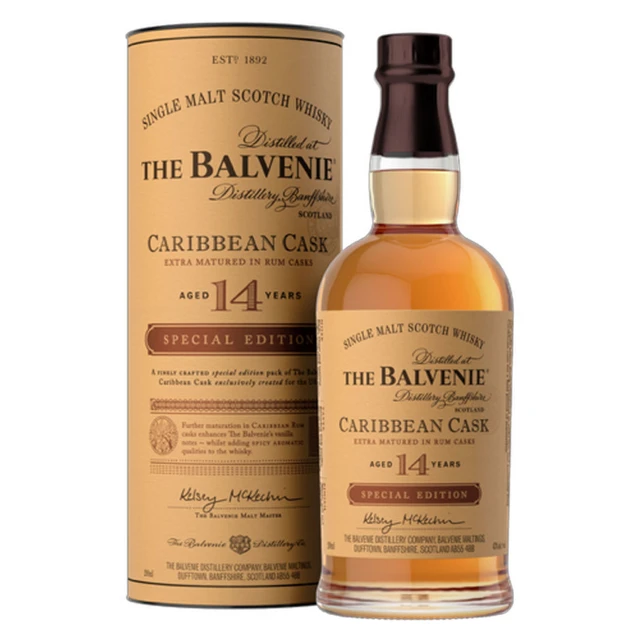 M*３様 残り1点！THE BALVENIE CARIBBEAN CASK 14 The Balvenie Caribbean Cask 14 Year Old Single Malt Scotch Whiskey