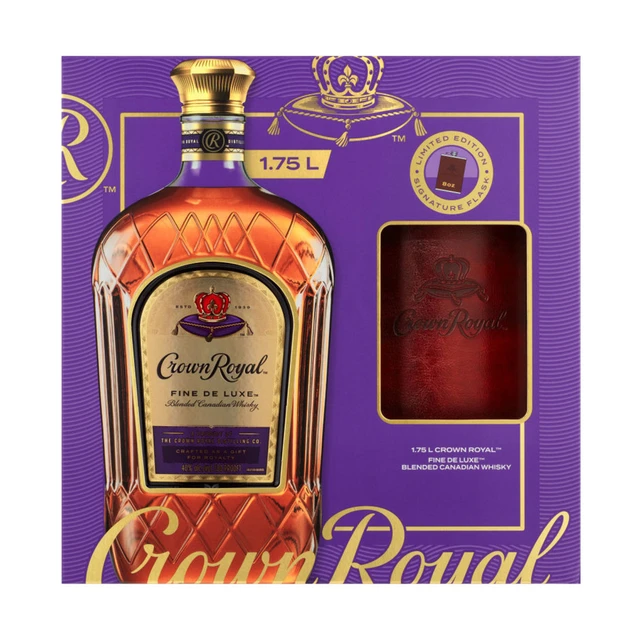 Crown Royal Deluxe Canadian Whisky with Flask