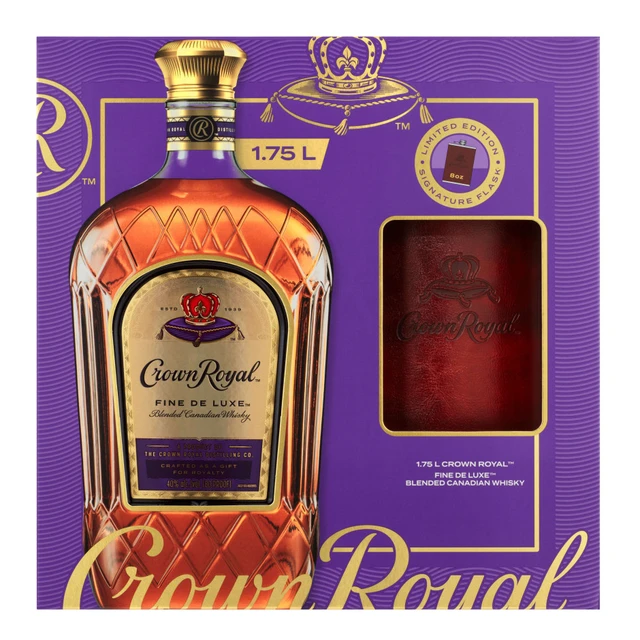 Crown Royal Deluxe Canadian Whisky with Flask