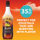 Malibu Black Caribbean Rum with Coconut Flavored Liqueur - 1.75 L - 1.75L - Glass