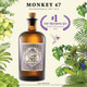 Monkey 47 Schwarzwald Dry Gin - 1.0 L - 1.0L - Glass