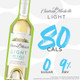 Chateau Ste Michelle Light Sauvignon Blanc - 750 mL - 750ML - Glass