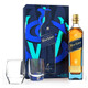 Johnnie Walker Blue Label Scotch with Glasses - 750 mL - Set - Glass