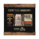 Jim Beam Brands Straight Bourbon Tri-Pack with one Jim Beam Black, Basil Hayden's and Knob Creek 9 Years - 375 mL - Set - Glass