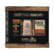 Jim Beam Brands Straight Bourbon Tri-Pack with one Jim Beam Black, Basil Hayden's and Knob Creek 9 Years - 375 mL - Set - Glass