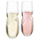Final Touch Bubbles Champagne Stemless Glasses - 2 Count - Pack - Glass
