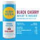 High Noon Sun Sips Black Cherry Hard Seltzer - 355 mL - 4-PK