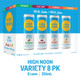 High Noon Sun Sips Hard Seltzer Variety - 355 mL - 8-PK - Aluminum