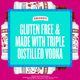 Smirnoff Raspberry Vodka (Infused with Natural Flavors) - 750 mL - 750ML - Glass