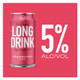 The Long Drink Company Cranberry Cocktail - 355 mL - 6-PK - Aluminum