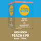 High Noon Peach Tea - 355 mL - 4-PK - Aluminum