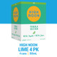 High Noon Tequila Lime Hard Seltzer - 355 mL - 4-PK - Aluminum
