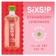 SixSip Strawberry Lemonade Cocktail - 500 mL - 500ML - Plastic