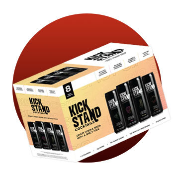 Image of -Kickstand Premixed Cocktail packaging box.