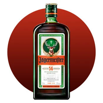 Image of Jagermeister bottles.