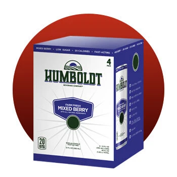 Image of Humboldt Beverrage packaging.