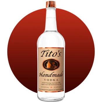 Image of Tito's Vodka bottle.