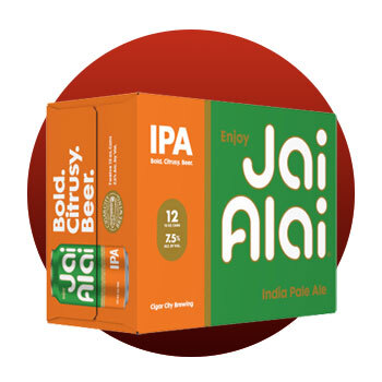 Image of Igar City Jai Alai IPA 12pk packaging box.