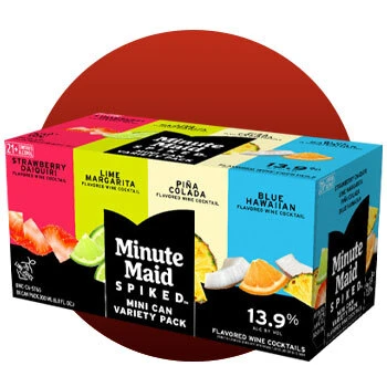 Image of -Minute Maid Premixed Cocktail Variety packaging box.