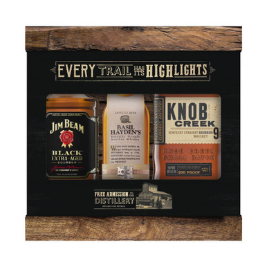 Jim Beam Brands Straight Bourbon Tri-Pack with one Jim Beam Black