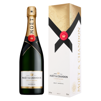 MOËT & CHANDON 白750ml 1本と375ml1本のセット Moet & Chandon Imperial Brut with Gift Box