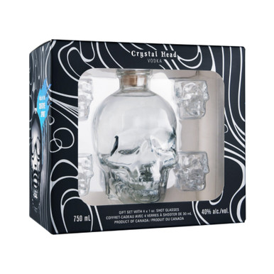 Crystal Head Vodka with Glasses