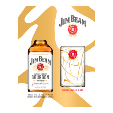 Jim Beam Kentucky Bourbon with Glass