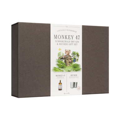 Monkey 47 Gin with Ceramic Mugs