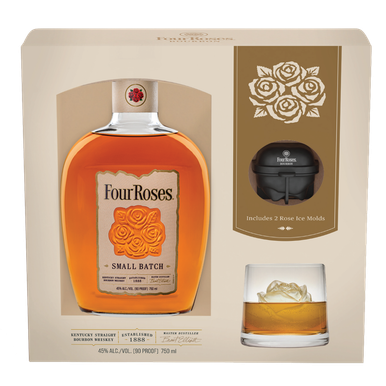 Four Roses Small Batch Kentucky Bourbon with Rose Ice Molds