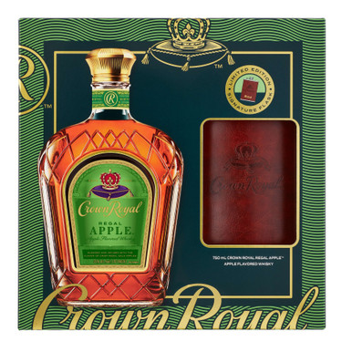 Crown Royal Regal Apple Canadian Whisky with Flask
