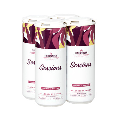 Find Wunder Sessions D9 THC 5mg Blackberry Lemon Water