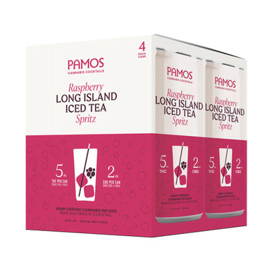 Pamos D9 THC 5mg Raspberry Long Island Iced Tea Spritz Cocktail