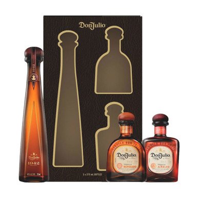 Don Julio Tequila Aged Marks Trio Pack with Three 375mls, one each