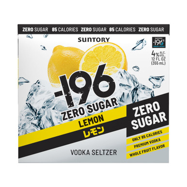 196 Lemon Zero Sugar Vodka Seltzer Cocktail