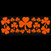 Orange-Assorted Shamrock Stickers