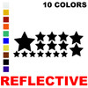 LiteMark Reflective Assorted Star Decal Color Swatch Chart