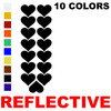 LiteMark Reflective Small Heart Decal Color swatch chart