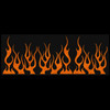 LiteMark Reflective Assorted 4 Inch Flames Decals - orange