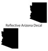 Arizona Black Reflective Decal