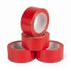 Red economy vinyl floor marking tape 4-pack — four 2 inch by 108 ft rolls of safety red PVC tape