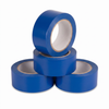 Blue economy vinyl floor marking tape 4-pack — four 2 inch by 108 ft rolls of royal blue PVC tape