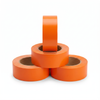 Orange economy vinyl floor marking tape 4-pack — four 2 inch by 108 ft rolls of high-vis safety orange PVC