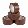 Brown economy vinyl floor marking tape 4-pack — four 2 inch by 108 ft rolls of chocolate brown PVC tape
