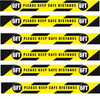 Floor Marking Signs (Please Keep Safe Distance) | Heavy Duty | 30 mils Thick X 36 in Long | (6 Strips - 3 Inch X 36 Inch)