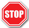 Durastripe Stop Sign - STOP LiteMark Removable Elephant Tracks